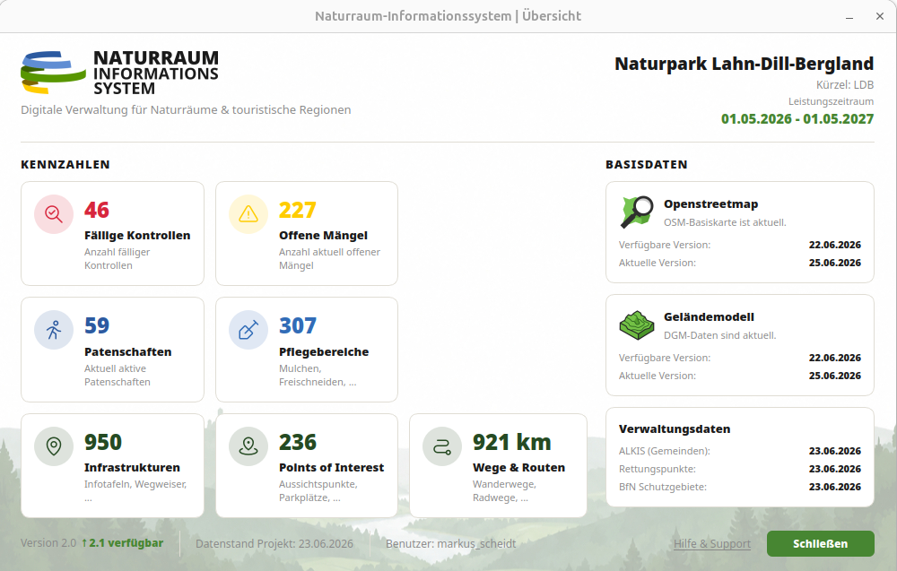 Statistische Auswertungen im NIS-Dashboard
