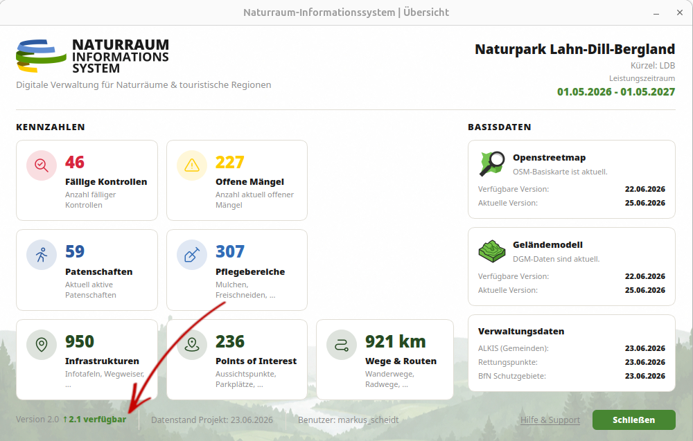 NIS Dashboard – Updates
